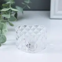 Светодиодная свеча LED "Свеча в сердце" от батареек 3хLR1130, прозрачный 6,7х6,5х3,8 см