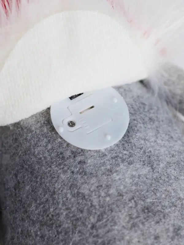 Фигура текстиль &laquo;Гномик в красной шапке&raquo; 60 см, 1 LED, LR1130х3 (в компл.), Т/БЕЛЫЙ