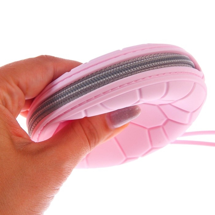 Контейнер для хранения и стерилизации сосок и пустышек, силиконовый, цвет розовый, бежевый