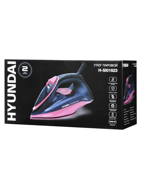 Утюг H-SI01623 2400Вт черный розовый
