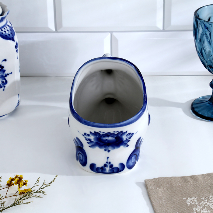 Подставка для ложек &laquo;Чудо-рыба&raquo;, 10х16,5х13,5, гжель