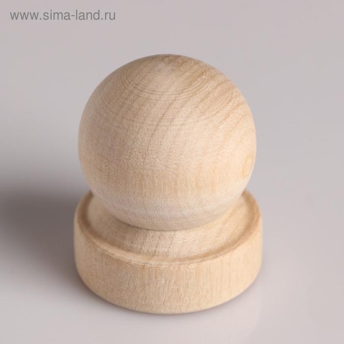 Ручка деревянная Ручка деревянная "Комод", h=45 мм, D=37мм