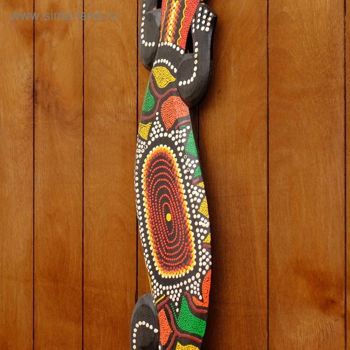 Панно декоративное "Ящерица геккон" 97х15х1,5 см МИКС