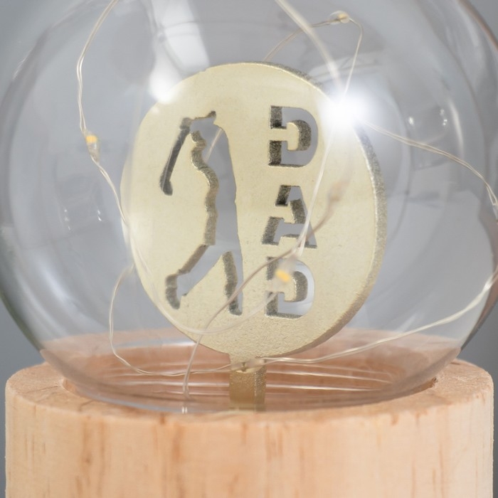 Ночник &laquo;Шар-папа&raquo; LED 3хAG10 шар 8см 6,5х6,5х11,5см