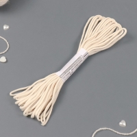 Шнур плетеный х/б 16-прядный без сердечника 3 мм 10м Шнур плетеный х/б 16-прядный без сердечника 3 мм 10м