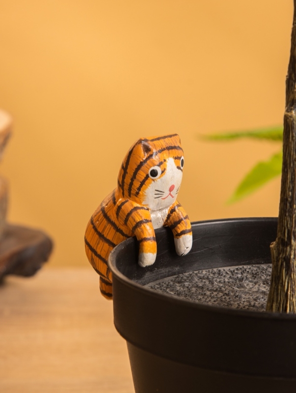 Сувенир &laquo;Цепкий Котёнок&raquo;, 2.5&times;3.5&times;7 см, дерево, оранжевый