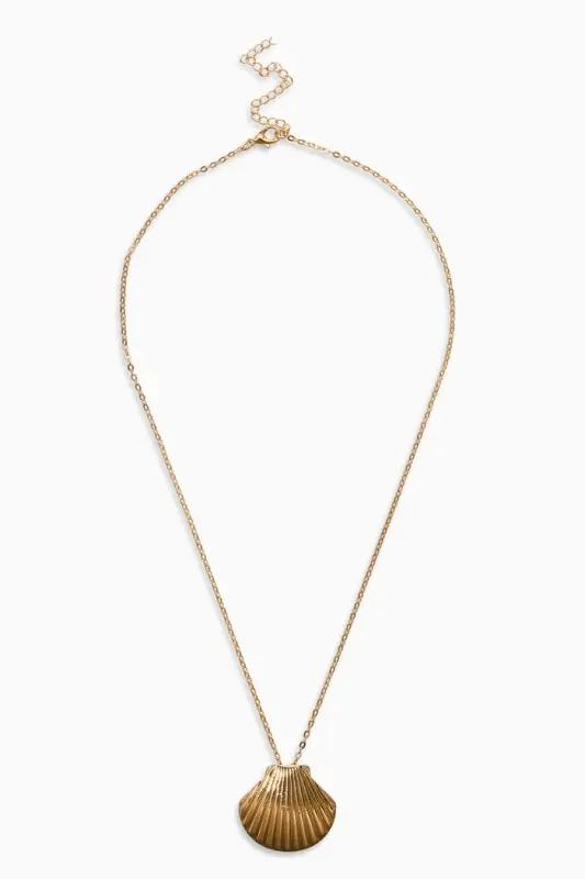 Кулон "Ракушка" вонголе, цвет золото 50+удл