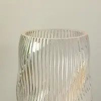 Ваза стекло настольная "Венди" 29х12х10 см, прозрачный