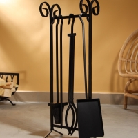 Каминный набор "Дача" сталь, 4 предмета, 24х20х71 см Каминный набор "Дача" сталь, 4 предмета, 24х20х71 см