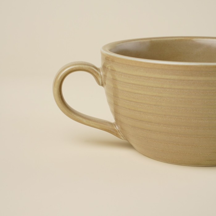 Кружка фарфоровая SL Home &laquo;Песчаный бриз&raquo;, 90 мл, цвет бежевый