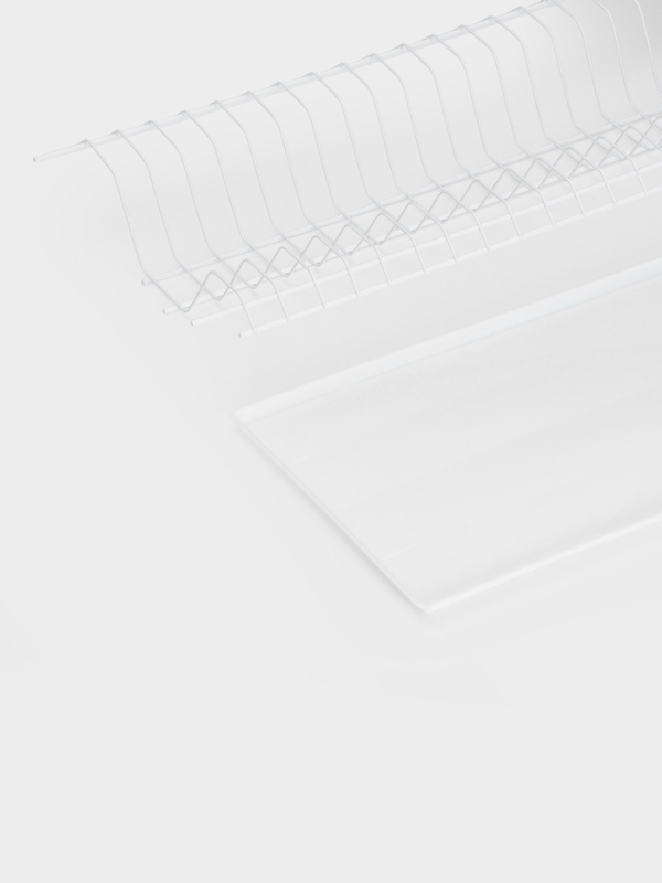 Сушилка для посуды с поддоном для шкафа 80 см, 76.5&times;25.6 см, белая