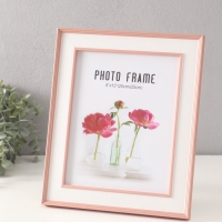 Фоторамка пластик 20х25 см "Романтизм" розовая 2,5х26,2х31,2 см