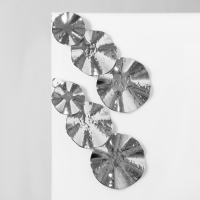 Клипсы висячие &laquo;Лёгкость&raquo; трио, цвет серебро