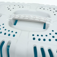 Переноска для животных пластиковая 47 х 30 х 35 см, вес до 9 кг, синяя