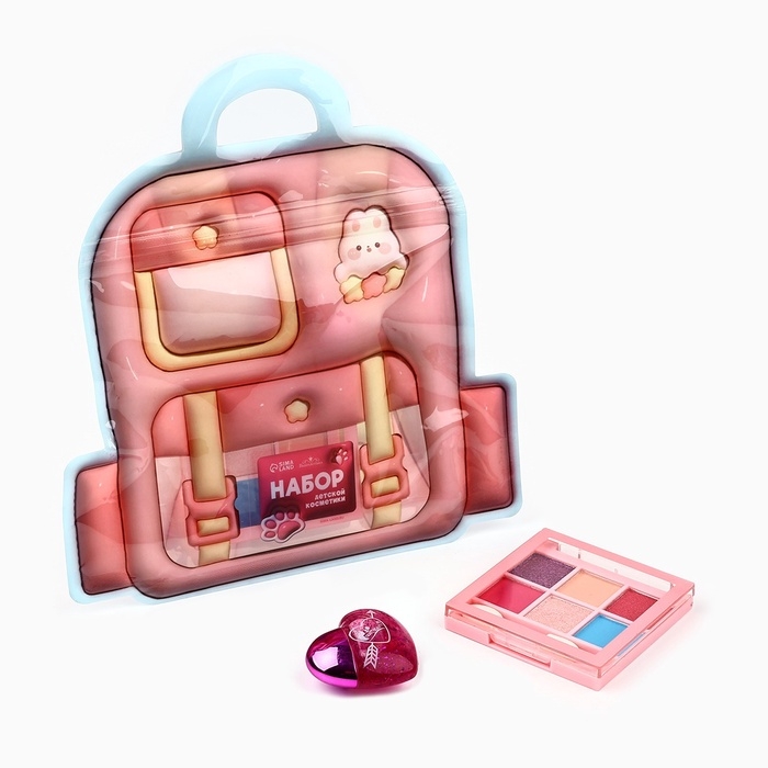 Набор детской косметики «Розовые мечты», тени 6 цв по 1,2 гр, блеск 8 гр, тон розовый Набор детской косметики «Розовые мечты», тени 6 цв по 1,2 гр, блеск 8 гр, тон розовый