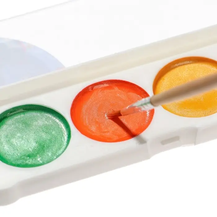 Акварель перламутровая &laquo;Кошечка Мари&raquo;, 6 цветов, без кисти