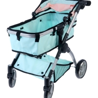 Коляска для кукол универсальная &laquo;Нежность&raquo;, с корзиной, металлический каркас