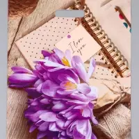 Пакет &laquo;Крокусы&raquo;, полиэтиленовый с вырубной ручкой, 37&times;46 см, 30 мкм