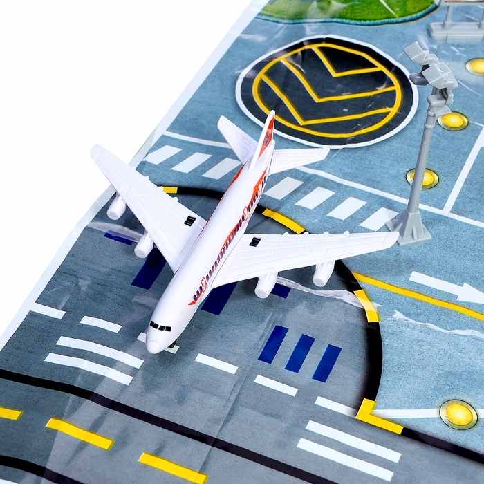 Парковка детская &laquo;Аэропорт&raquo;, подвижные элементы, с аксессуарами