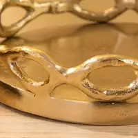 Подсвечник "Цепи" алюминий 16,5х16,5х20 см