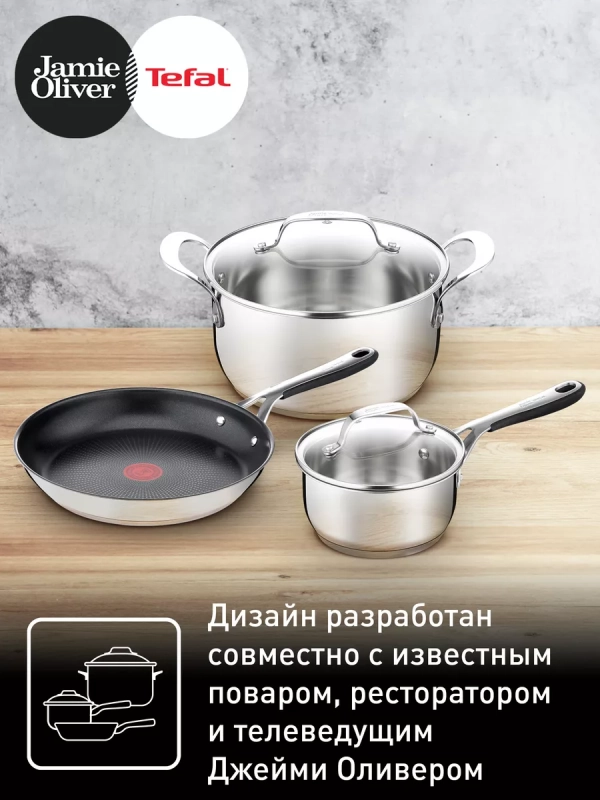 Кастрюля со стеклянной крышкой JO Kitchen Essentials 20 см