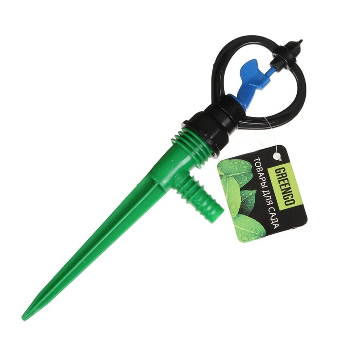 Распылитель круговой, 29 см, штуцер под шланги 1/2", 3/4", пика, пластик, МИКС, Greengo