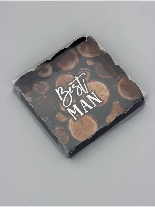 Коробка для печенья, &laquo;Мужчине&raquo;, 15&times;15&times;3 см