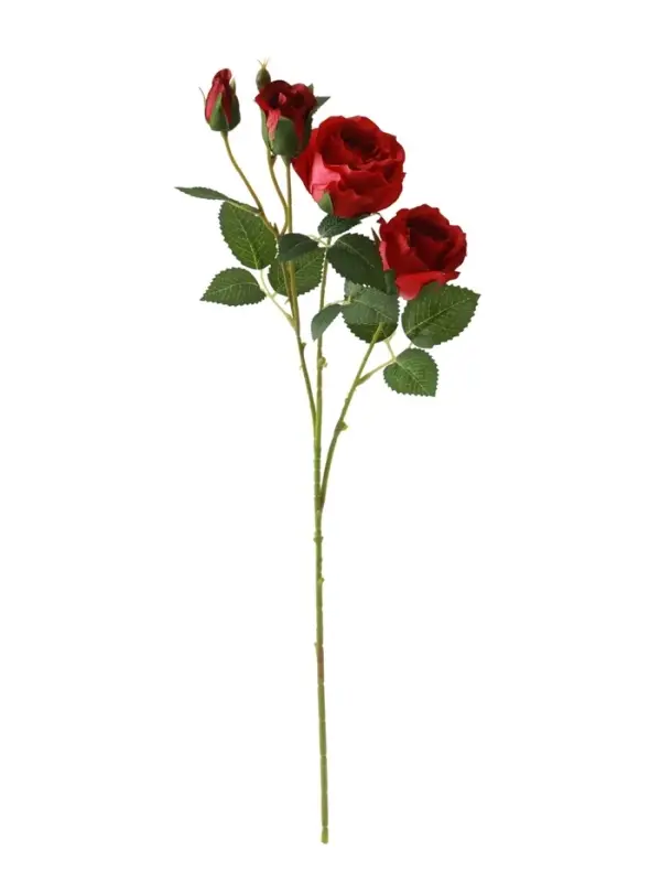 Цветы искусственные &laquo;Роза Августина галант&raquo;, d=6 см, h=55 см, красные