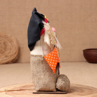 Оберег-домовой "Кузя в кепке, с перцем ", 22х13х10 см МИКС