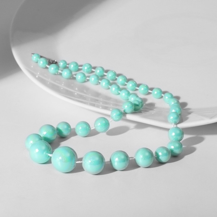 Бусы &laquo;Классика&raquo; блеск бусин, цвет радужно-зелёный, 45 см