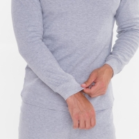 Комплект термо мужской (фуфайка, кальсоны) цвет серый меланж, р-р 50-52