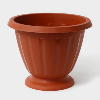 Кашпо уличное &laquo;Пальмира&raquo;, 10 л, цвет коричневый