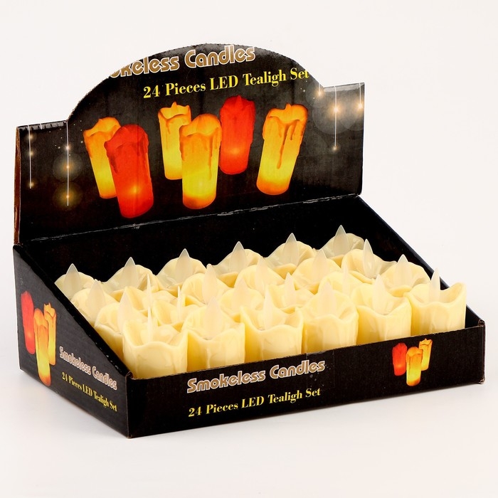 Свеча светодиодная &laquo;Гламур&raquo;, горит жёлтым