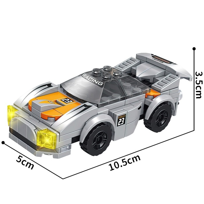 Конструктор Гонка &laquo;Спорткар&raquo;, 97 деталей