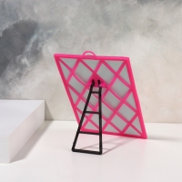 Зеркало настольное - подвесное, зеркальная поверхность 11 &times; 16 см, цвет МИКС