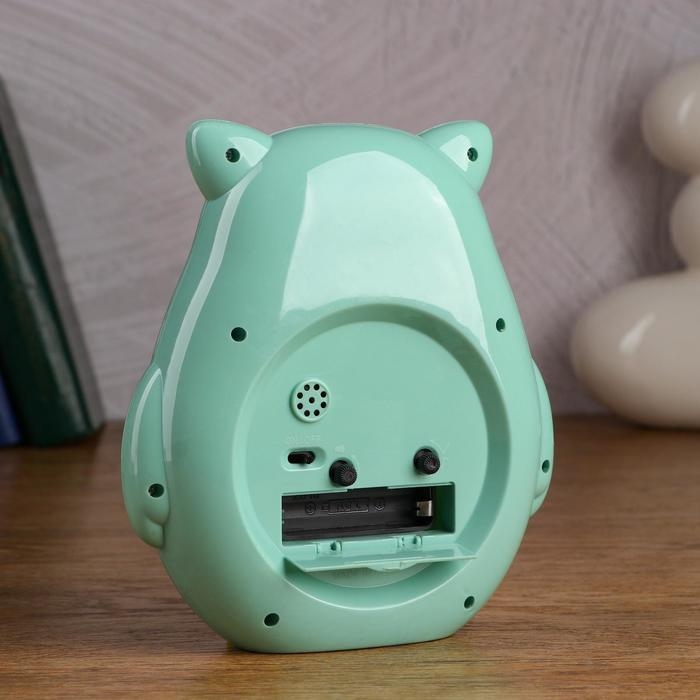 Часы - будильник настольные "Совушка", дискретный ход, циферблат d-11 см, 14.5 х 16 см, АА