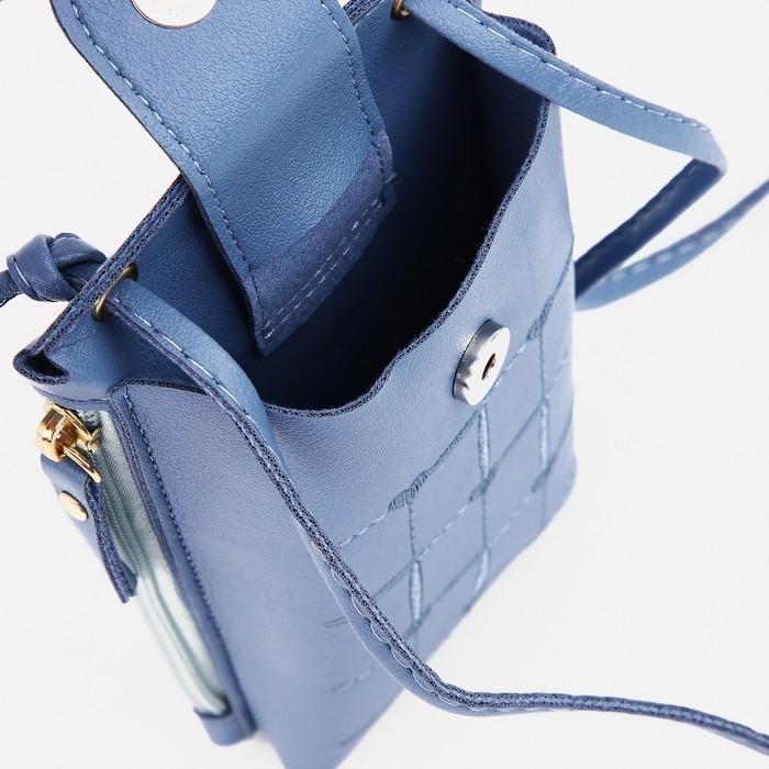 Сумка детская на магните, длинный ремень, цвет голубой Сумка детская на магните, длинный ремень, цвет голубой