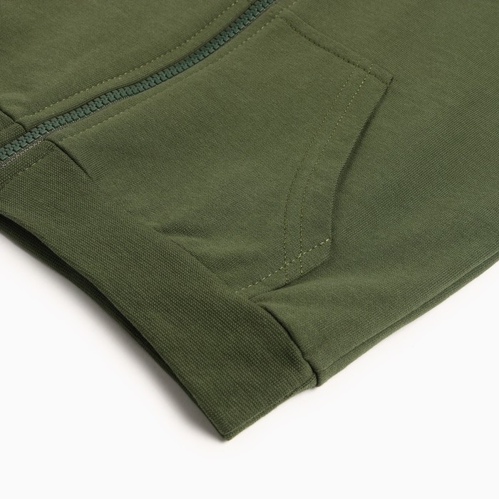 Толстовка для мальчика, цвет хаки, рост 80 см