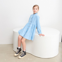 Платье для девочки MINAKU, цвет голубой, рост 140 см Платье для девочки MINAKU, цвет голубой, рост 140 см