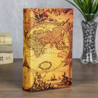 Сейф-книга дерево "География" 21х13х5 см Сейф-книга дерево "География" 21х13х5 см