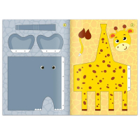 Набор книжек- вырезалок &laquo;Бумажные зверята&raquo;, 4 шт. по 20 стр., формат А4