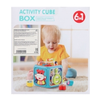 Игрушка развивающая 6 в 1 &laquo;Логический куб&raquo;, звуковые эффекты, цвета МИКС