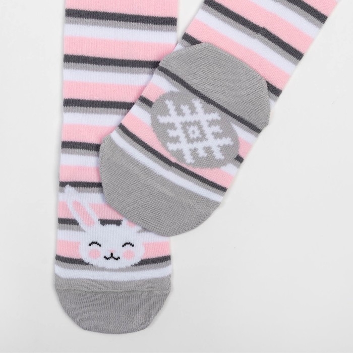 Колготки детские KAFTAN Колготки детские KAFTAN "Заяц" 92-98 см, серый/розовый