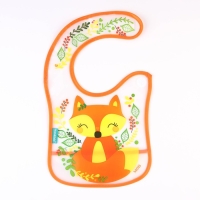 Нагрудник для кормления «Лисичка Соня» непромокаемый на липучке, с карманом Нагрудник для кормления «Лисичка Соня» непромокаемый на липучке, с карманом