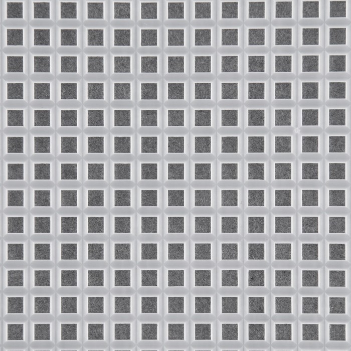 Канва-основа для вышивания сумки, пластиковая, 33,5 &times; 35,5 см, 2 &times; 2 мм, цвет белый