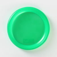 Тарелки пластиковые одноразовые, d= 21 см, цвет зелёный, 12 шт/уп