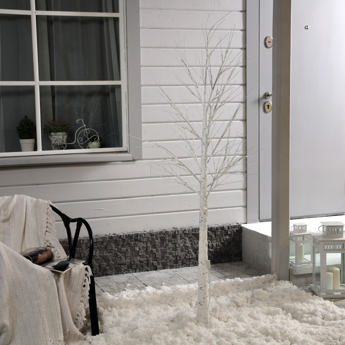 Светодиодное дерево &laquo;Берёза&raquo; 1.8 м, 144 LED, постоянное свечение, 220 В, свечение тёплое белое