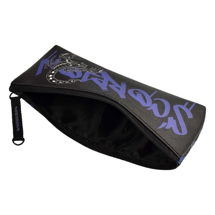 Пенал мягкий, 1 отделение, 75 х 200 х 20 мм, объёмный, искусственная кожа, Феникс "Скорпион" 65736