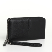 Кошелёк женский на молнии, цвет чёрный Кошелёк женский на молнии, цвет чёрный