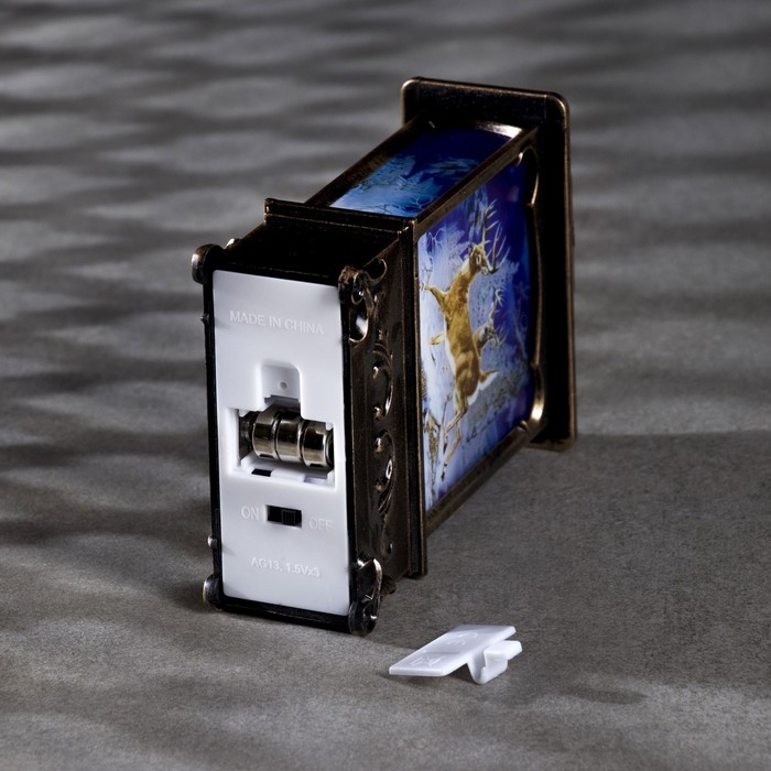 Светодиодная фигура «Олени в лесу» 7.6 × 13.5 × 3.2 см, пластик, батарейки AG13х3 (в комплекте), свечение тёплое белое Светодиодная фигура «Олени в лесу» 7.6 × 13.5 × 3.2 см, пластик, батарейки AG13х3 (в комплекте), свечение тёплое белое